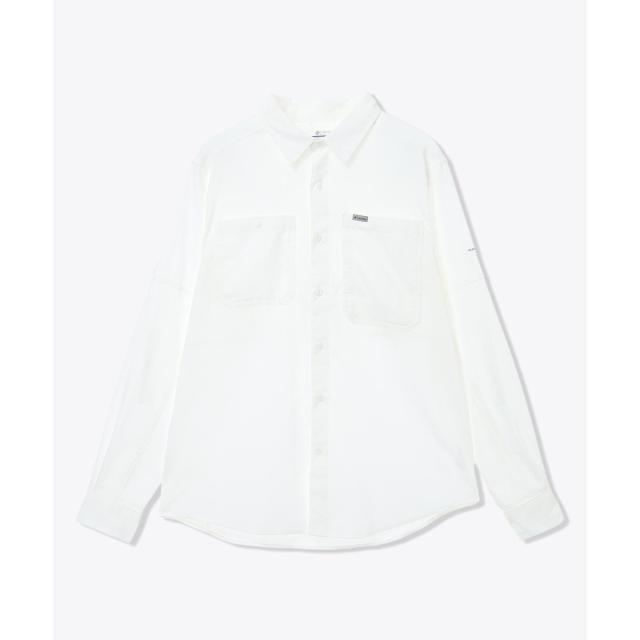 コロンビア トレッキング アウトドア 長袖シャツ シルバーリッジユーティリティIIロングスリーブシャツ AE3465-100 メンズ White 送...