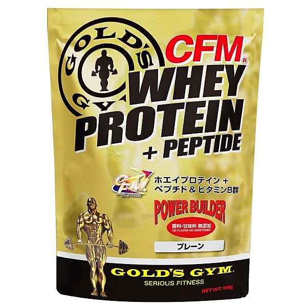 ゴールドジム サプリメント プロテイン CFMホエイプロテイン+ホエイペプチド&ビタミンB プレーン 2kg F3420 送料無料