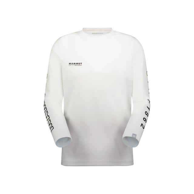 マムート トレッキング アウトドア 長袖Ｔシャツ QD LOGO PRINT LONGSLEEVE T-SHIRTS AF MEN 1016-01030-00742 メンズ WHITE-BLACK ...