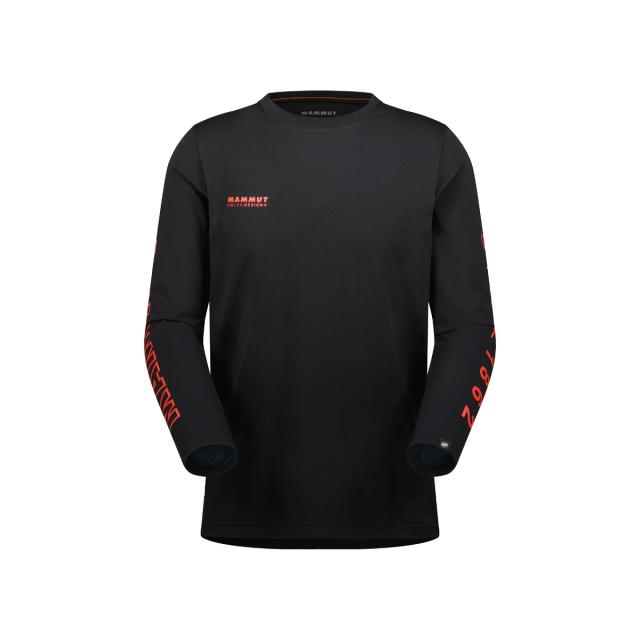 マムート トレッキング アウトドア 長袖Ｔシャツ QD LOGO PRINT LONGSLEEVE T-SHIRTS AF MEN 1016-01030-00756 メンズ BLACK-MAMMUT...