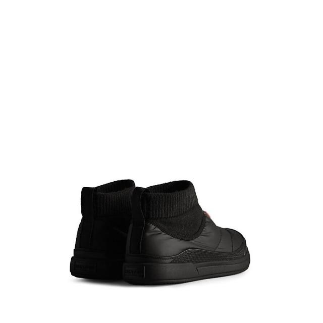 ハンター ウインター スノーシューズ M IN/OUT PUFFER KNIT BOOT MFS9002REN メンズ BLK 送料無料