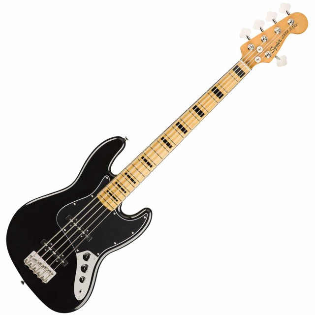 Squier by Fender スクワイヤー / スクワイア Classic Vibe ’70s Jazz Bass V Maple  Fingerboard Black エレキベース ジャズベース 5弦 ｜au PAY マーケット
