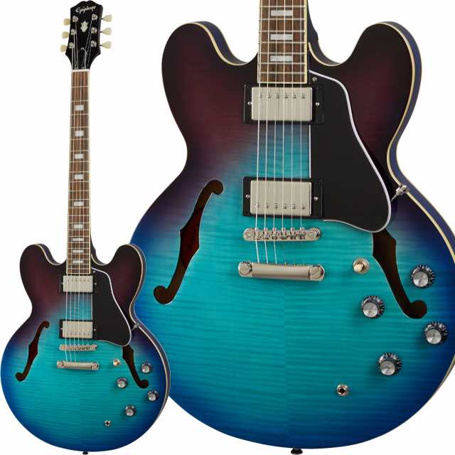 マーケット店　PAY　マーケット　ES-335　セミアコギター　Epiphone　BB　au　ブルーベリーバースト　島村楽器　エレキギター　au　ES335の通販はau　PAY　PAY　マーケット－通販サイト　エピフォン　Figured