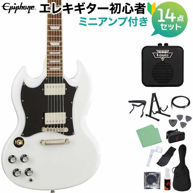 Epiphone エピフォン SG Standard Lefty Alpine White エレキギター ...