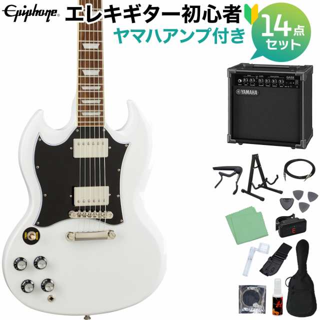 Epiphone エピフォン SG Standard Lefty Alpine White エレキギター