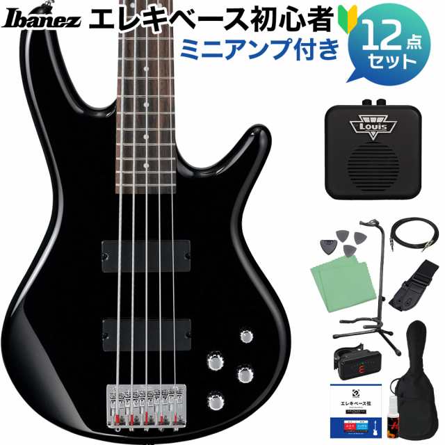 Ibanez アイバニーズ GSR205 BK 5弦ベース初心者12点セット