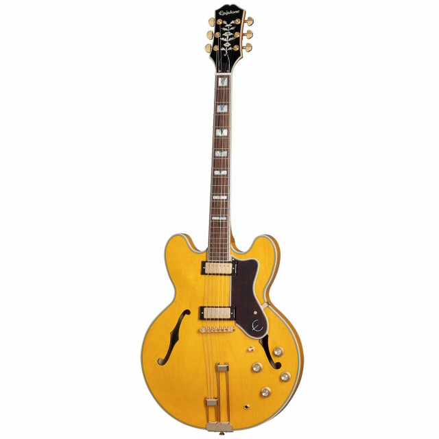 好評格安Epiphone sheratonⅡ NA エピフォン シェラトン2 2014年製 セミアコ セミホロウ エレキギター ポスター チューナー ソフトケース付き/160 エピフォン