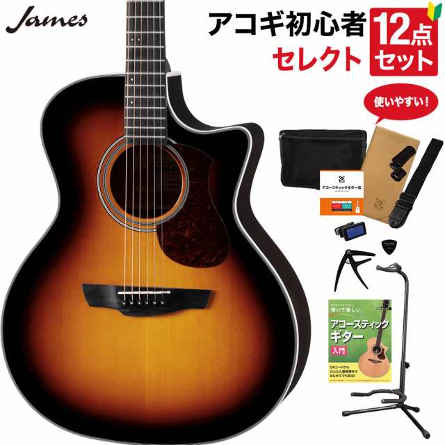 James ジェームス J-300C BBT アコースティックギター 教本付き ...