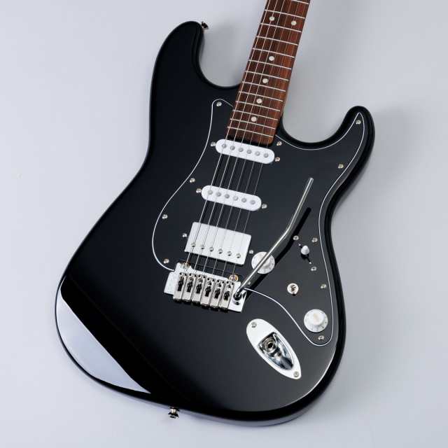 独特の上品 ストラト SSH エレキギター ブラック ギター 