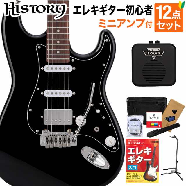 HISTORY ヒストリー HST/SSH-Performance Black エレキギター初心者12 ...