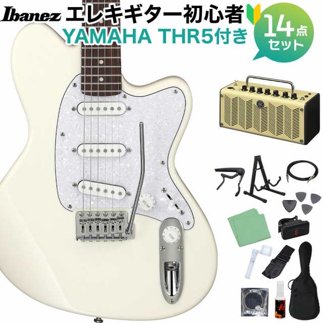 Ibanez アイバニーズ ICHI00-VWH エレキギター初心者14点セット【THR5