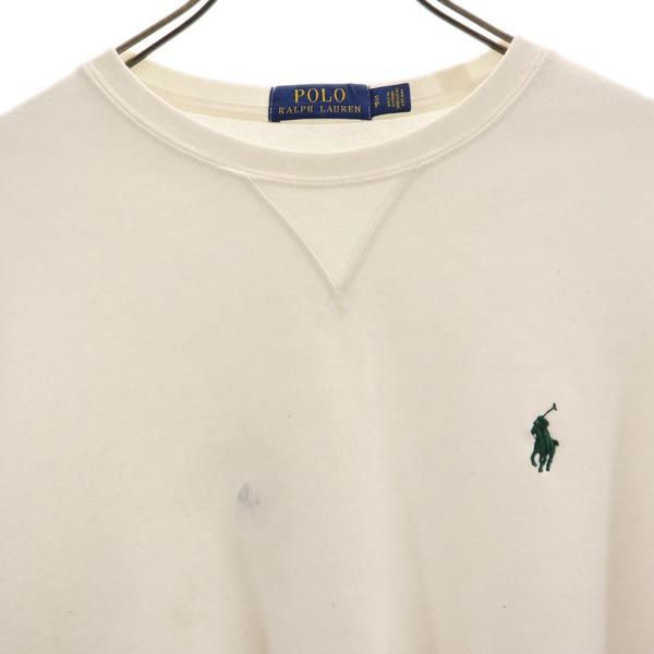 ポロラルフローレン スウェット S ホワイト POLO RALPH LAUREN 長袖 ...