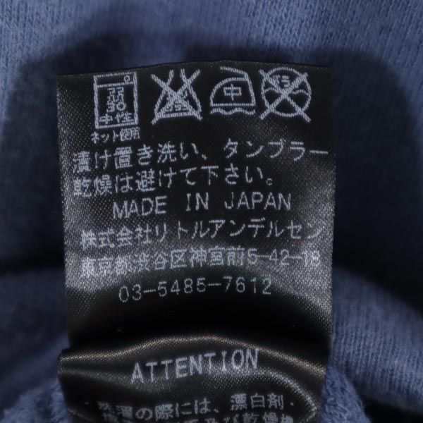 ヒステリックミニ 日本製 プリント 長袖 Tシャツ 140 ブルー系