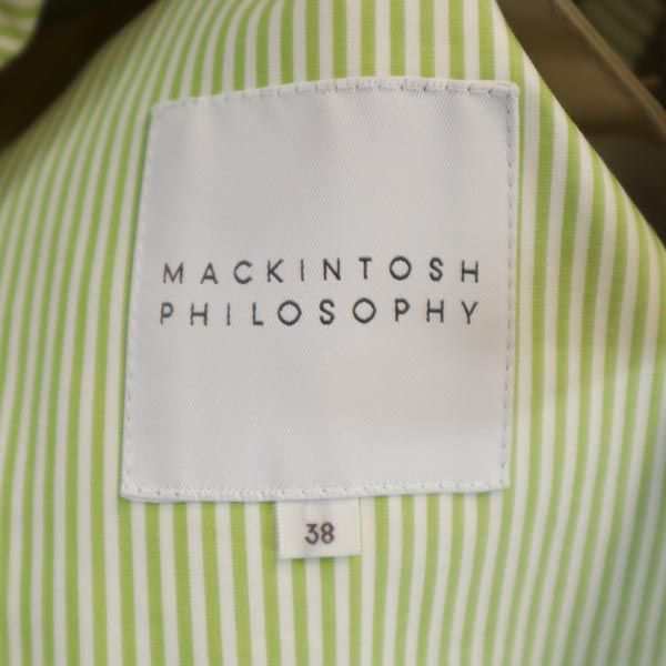 マッキントッシュフィロソフィー 三陽商会 日本製 ステンカラーコート 38 ベージュ MACKINTOSH PHILOSOPHY レディース  231120｜au PAY マーケット