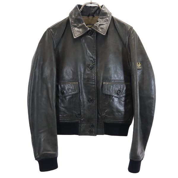 ベルスタッフ イタリア製 レザージャケット 42 ブラウン系 BELSTAFF ...