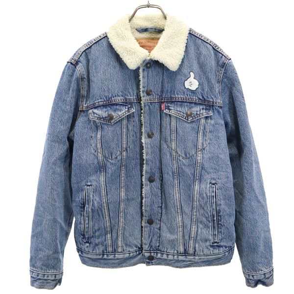 リーバイス バックプリント デニムジャケット M Levi's 裏ボア 