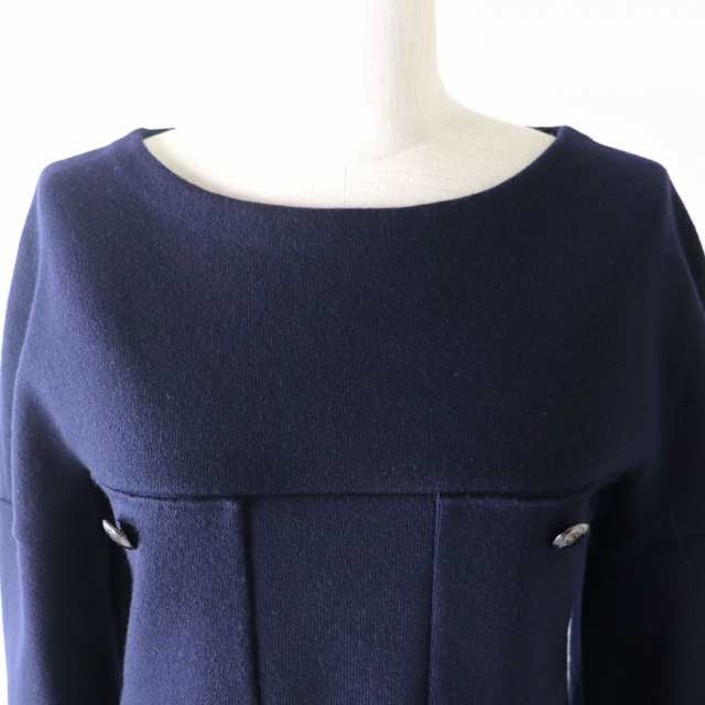 極美品△正規品 JIL SANDER NAVY ジルサンダー ネイビー レディース