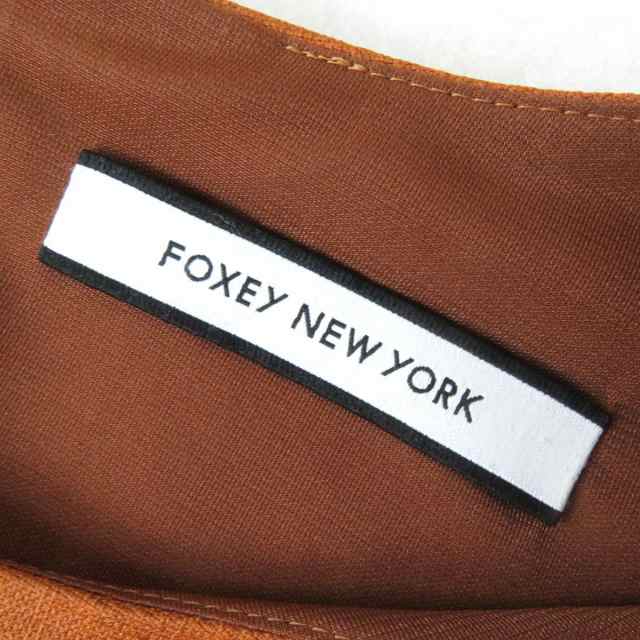 FOXEY NEW YORK リネンフェイスストレッチワンピース 38