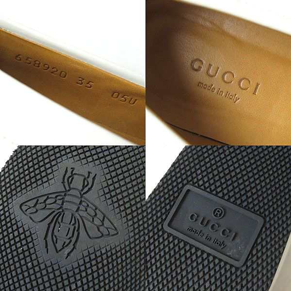 極美品△イタリア製 GUCCI グッチ 658920 ウェブライン GG金具 厚底