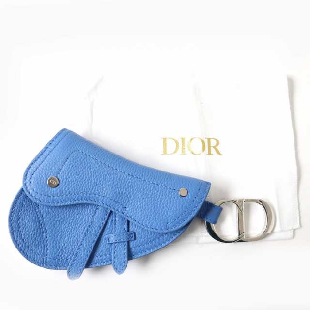 美品 DIOR ディオール サドル コインケース 小銭入れ CD キーリング-