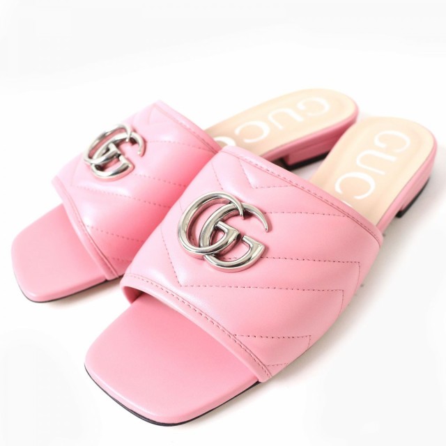 GUCCI GGマーモント サンダル ピンク-