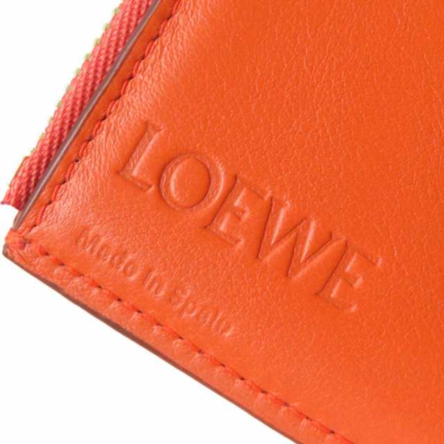 美品△LOEWE ロエベ 0010624054 バーティカル スモール ウォレット 3