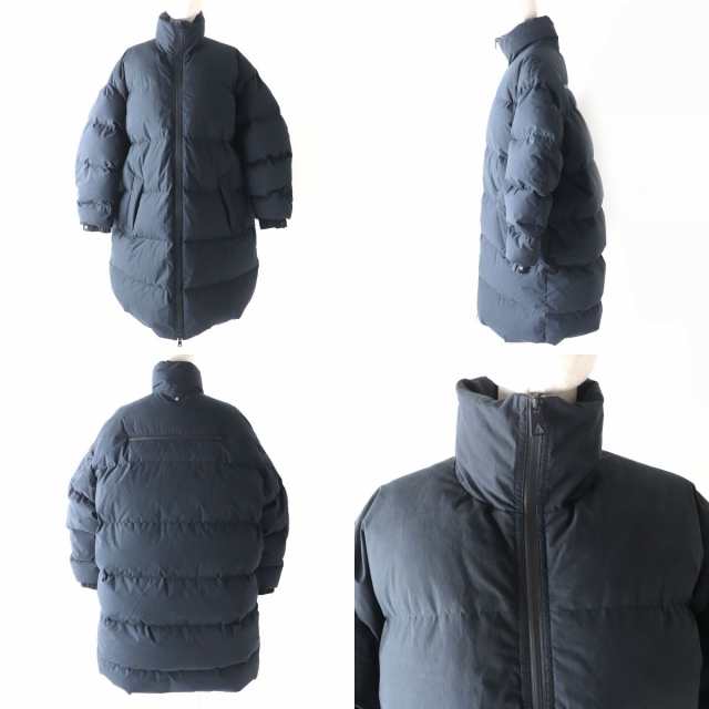 極美品△正規品 ボッテガヴェネタ 669353 FROSTED POPLIN PUFFER JACKET フロスト ポプリン パファー 2WAY  フード付 ダウンコート 黒 M｜au PAY マーケット