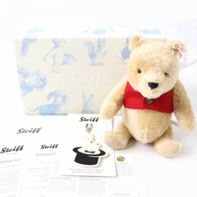 極美品△ドイツ製 Steiff シュタイフ 2013年 354908 Winnie The Pooh 