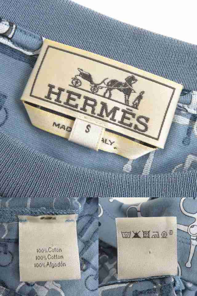 極美品△イタリア製 HERMES エルメス ホースビット・馬具柄 ラビリンス