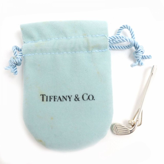 美品△TIFFANY＆Co. ティファニー ゴルフクラブモチーフ SV925 ネクタイピン／タイバー シルバー 重量：3.9g メンズ  ビジネスオススメ◎｜au PAY マーケット