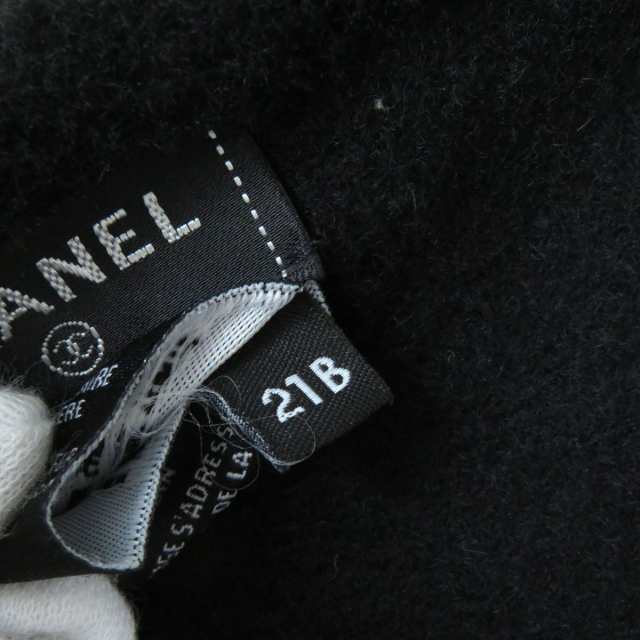 極美品△イタリア製 CHANEL シャネル 21B 裏地カシミヤ100％ ムートン ...