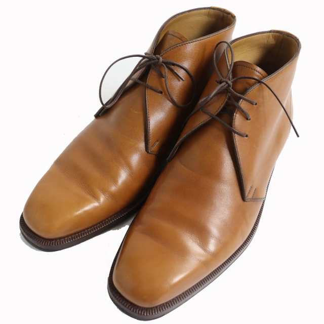 良品△Enzo Bonafe エンツォ ボナフェ Chukka boots 3アイレット ...