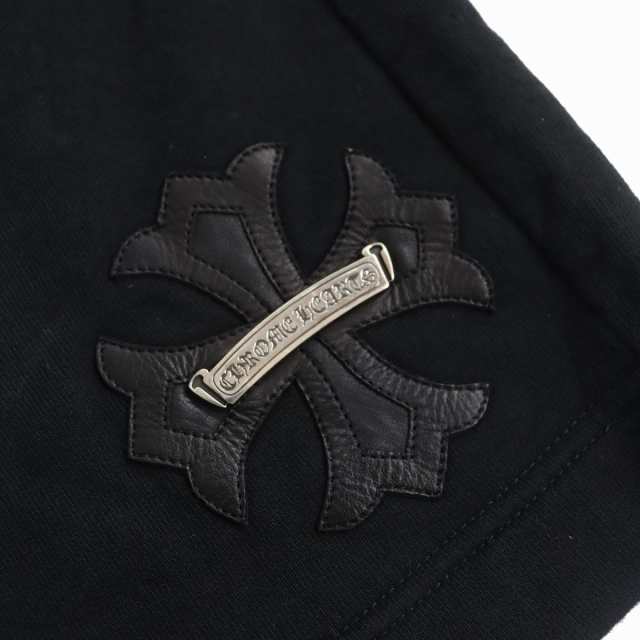 良品△CHROME HEARTS クロムハーツ CHプラスレザーパッチ ロゴ金具付き