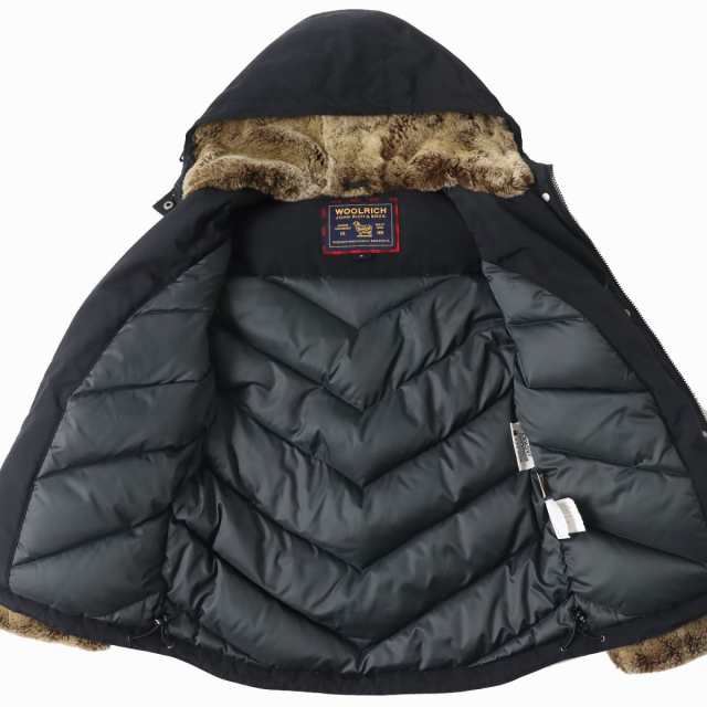 良品△WOOLRICH ウールリッチ BOULDER JACKET ラビットファー付き ...