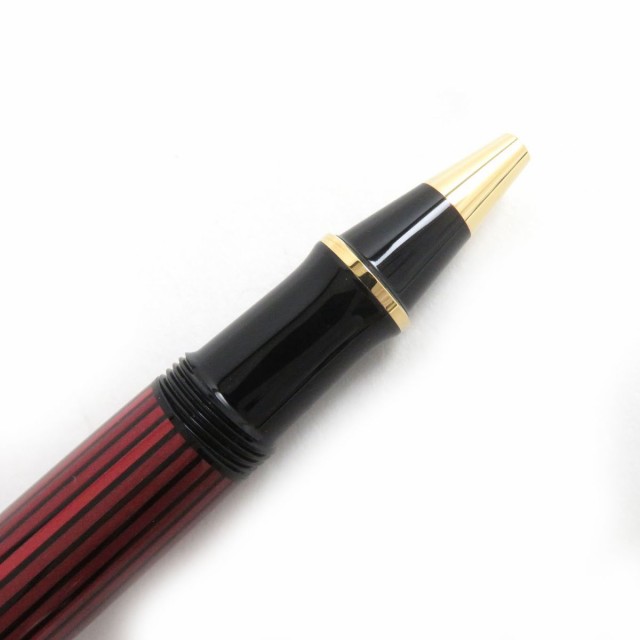 極美品△Pelikan ペリカン スーベレーン レッドストライプ キャップ式 ボールペン ブラック×ゴールド ドイツ製 芯未使用 ケース付｜au  PAY マーケット