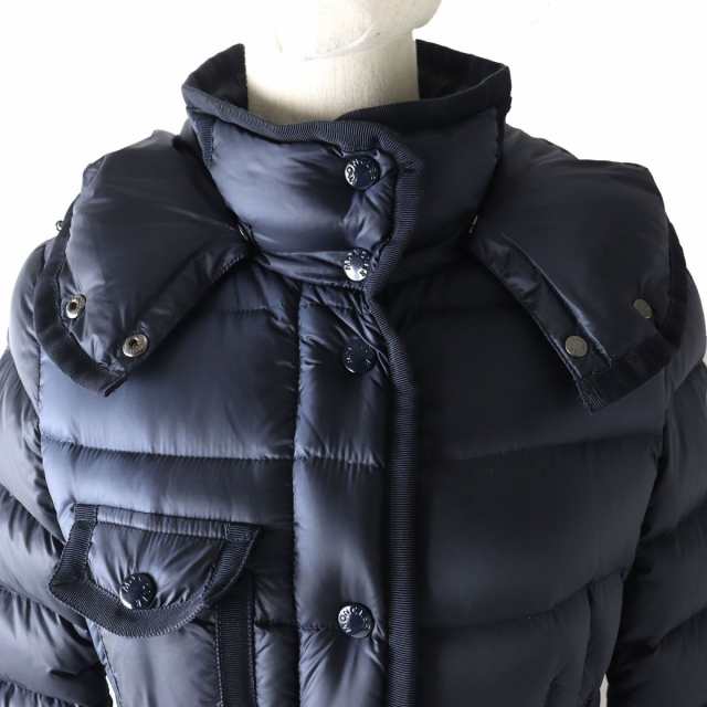 美品△MONCLER モンクレール HERMINE エルミンヌ フード・ロゴワッペン