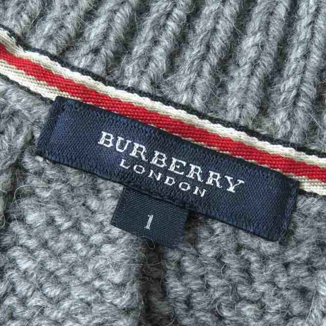 極美△正規品 BURBERRY LONDON バーバリーロンドン ベルト付 アルパカ