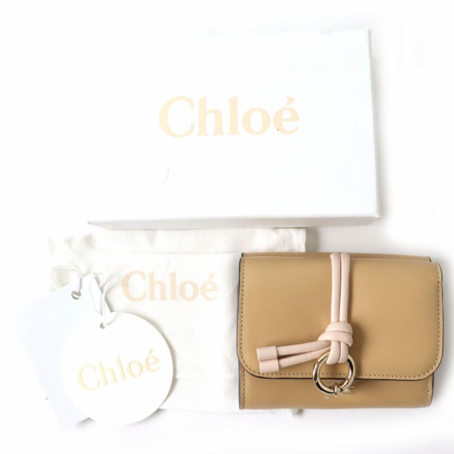 極美品△Chloe クロエ CHC22SP718G39275 アルファベット スモール トリ