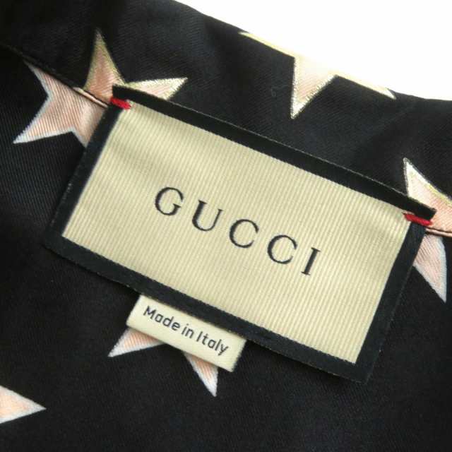 極美品△正規品 GUCCI グッチ 694124 インタロッキングG×スター 