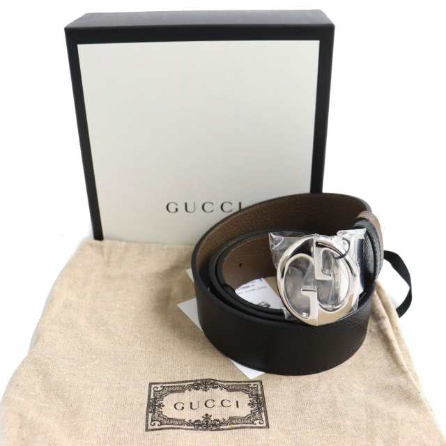 GUCCI グッチ インターロッキング G シルバー ベルト - ベルト