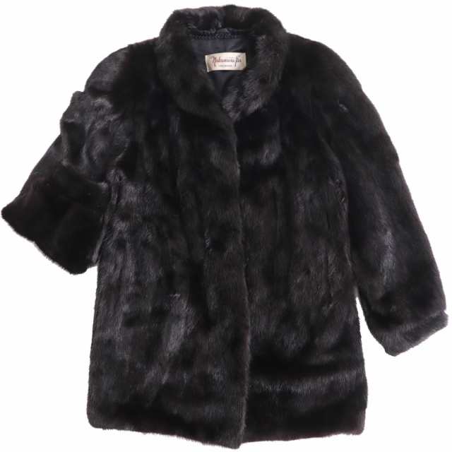 極美品▽Nakamura Fur ナカムラファー MINK ミンク 本毛皮コート