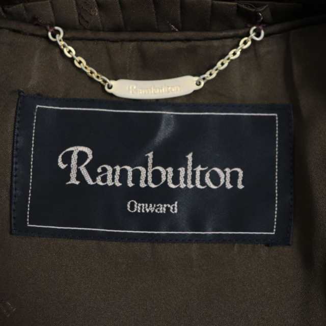 極美品▽Rambulton(ONWARD) ランブルトン MINK ミンク 裏地ロゴ柄 本