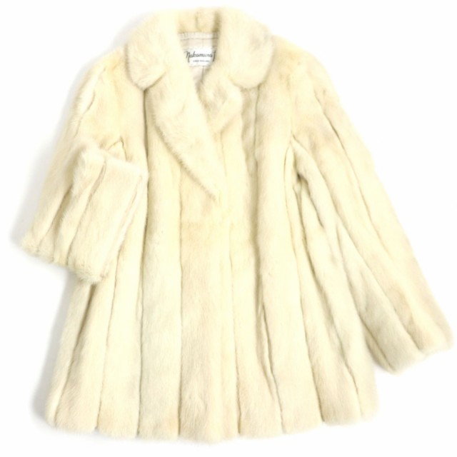 美品▽Nakamura Fur ナカムラファー MINK デザインミンク 本毛皮コート