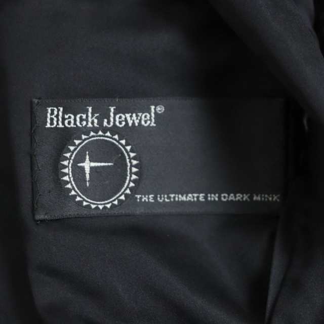 美品▽Black Jewel ブラックジュエル MINK ミンク 逆毛 本毛皮コート