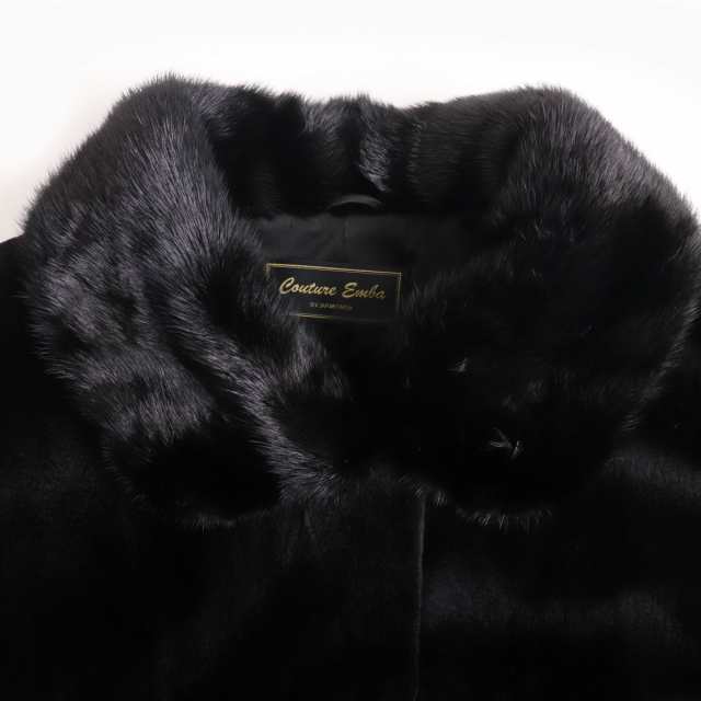 美品 EMBAエンバ シェアードミンク 柔らか 毛皮コート デザイン 手触り