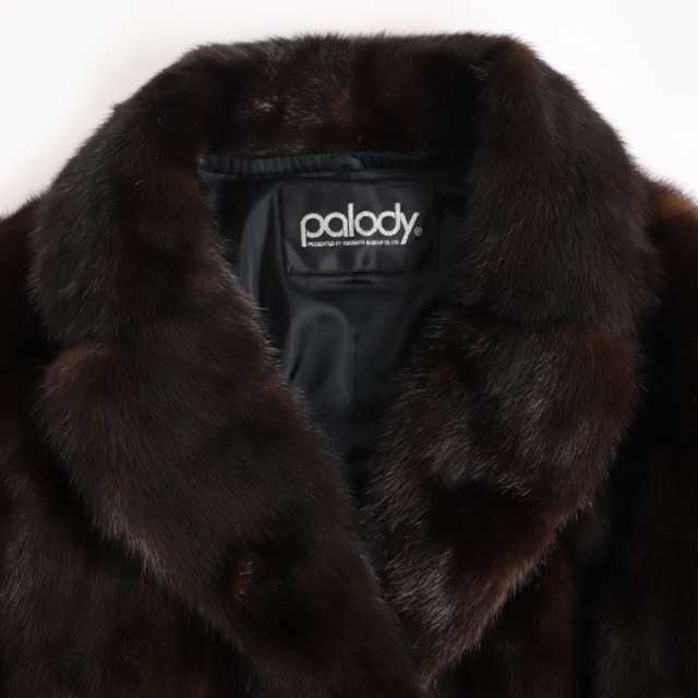 極美品☆Palody パロディ MINK ミンク 裏地シルク混 本毛皮コート