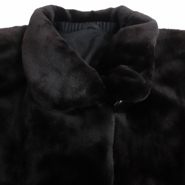 極美品▽Guy Laroche ギラロッシュ MINK シェアードミンク 裏地ロゴ柄