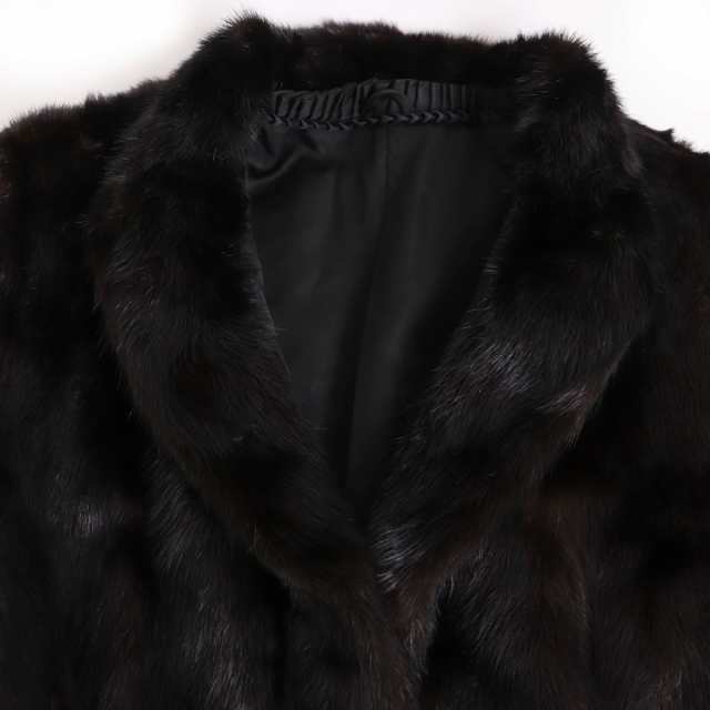 極美品▽MG Sable BLACKGLAMA ブラックグラマ MINK ミンク 本毛皮