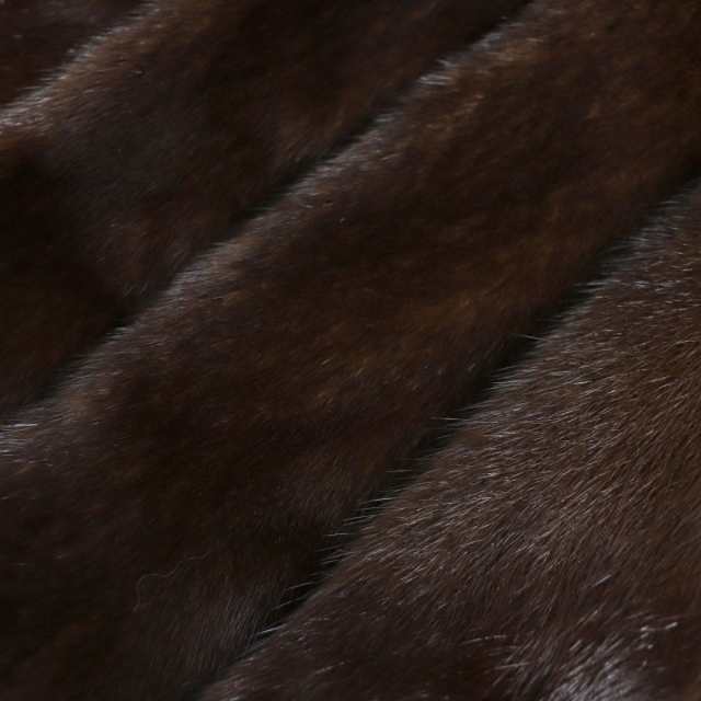 極美品▼SAGA MINK サガミンク 本毛皮コート ダークブラウン 毛質艶やか・柔らか◎