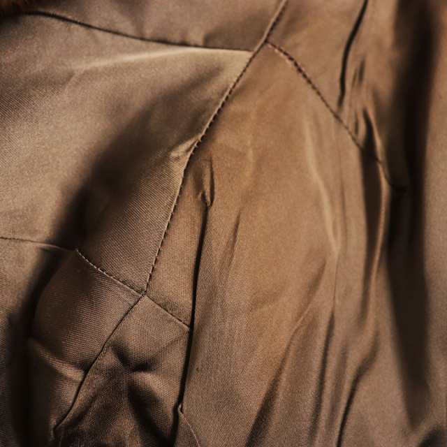 毛並み美品●OS FUR MINK デザインミンク 本毛皮ショートコート ジャケット ライトブラウン 11号 毛質艶やか・柔らか◎